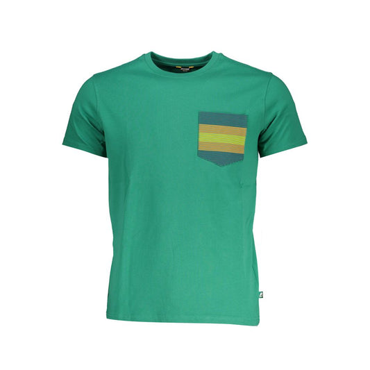 K-WAY Emerald Crew Neck Tee with Contrast Pocket