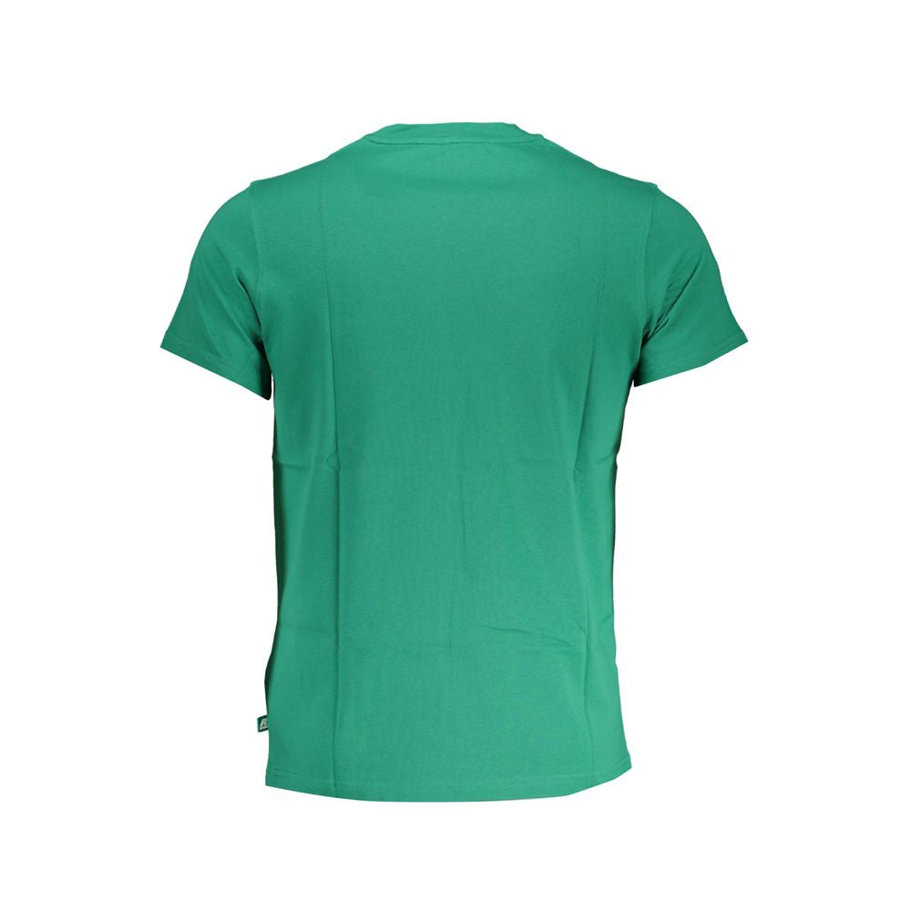 K-WAY Emerald Crewneck Logo Tee with Print Detail