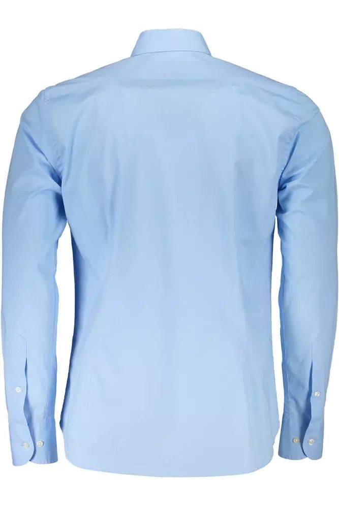 La Martina Sleek Slim Fit Button-Down Light Blue Shirt