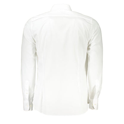 La Martina Chic Slim Fit Long Sleeved White Shirt