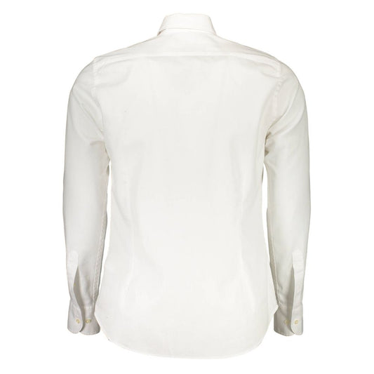 La Martina Chic Slim Fit Long Sleeved White Shirt