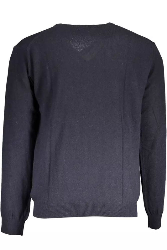 La Martina Elegant V-Neck Wool Blend Sweater