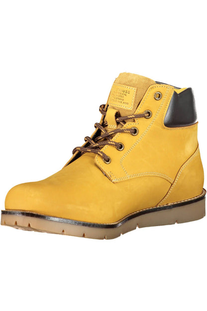 Levi's Sunset Yellow Ankle Boots with Lace-Up Detail