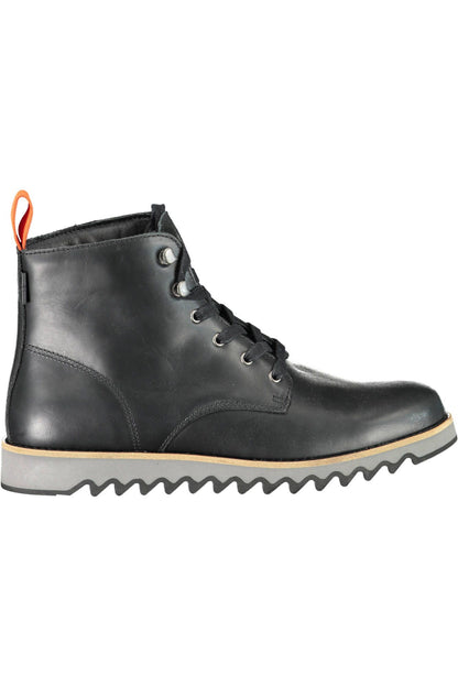 Levi's Elevated Black Ankle Boots with Contrasting Sole