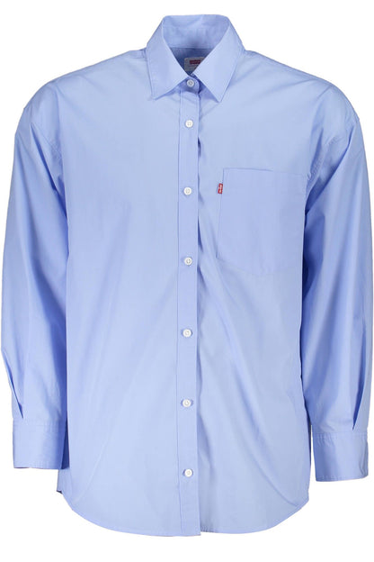 Levi's Elegant Light Blue Long-Sleeved Shirt