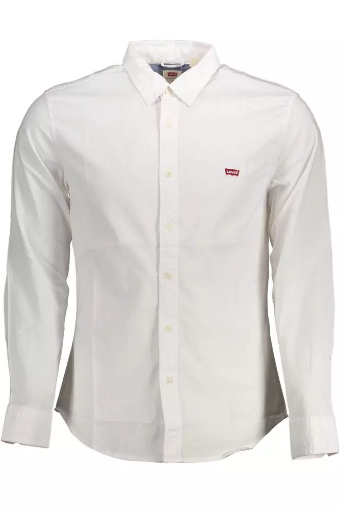 Levi's Elegant White Slim-Fit Button-Down Shirt