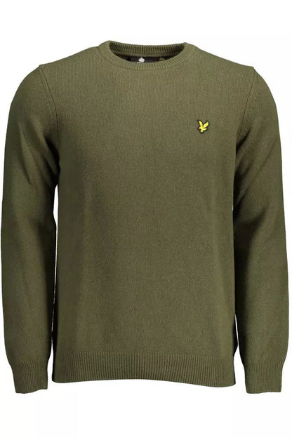 Lyle & Scott Elegant Green Wool Blend Sweater