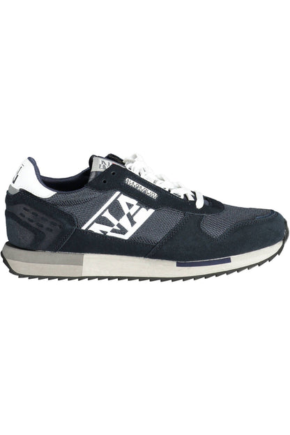 Napapijri Elegant Blue Lace-Up Sneakers With Logo Accent