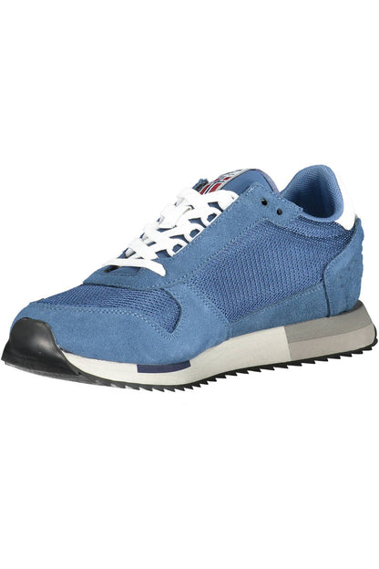 Napapijri Blue Athleisure Lace-Up Sneakers