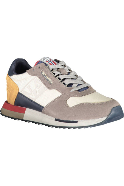 Napapijri Elegant Gray Sneakers with Contrasting Accents