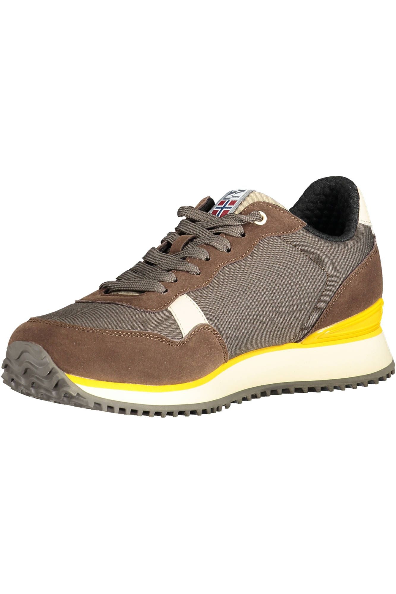 Napapijri Chic Brown Lace-Up Sports Sneakers