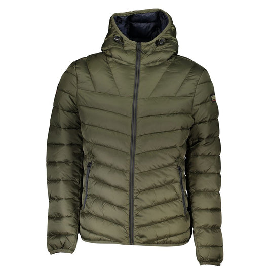 Napapijri Elegant Green Hooded Jacket for Men