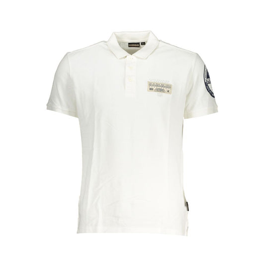 Napapijri Elegant Short Sleeve Polo with Contrast Details