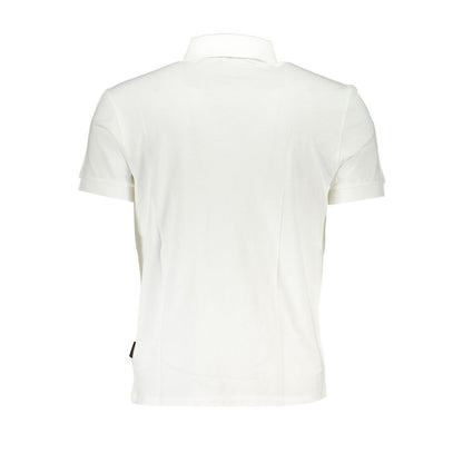 Napapijri Elegant White Contrasting Polo for Men