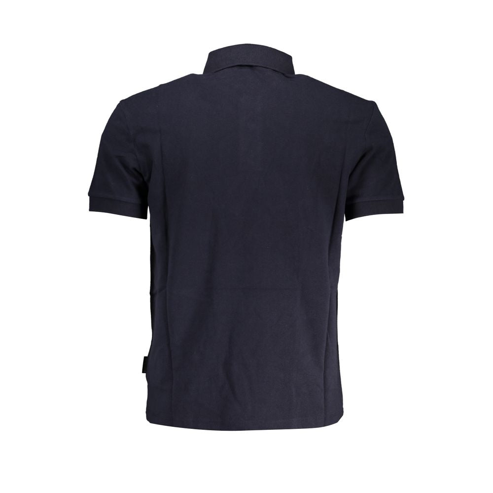 Napapijri Chic Blue Short-Sleeved Cotton Polo