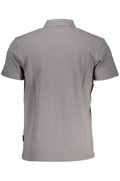 Napapijri Elegant Short-Sleeved Gray Polo