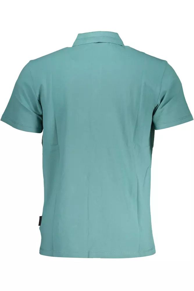 Napapijri Chic Short-Sleeved Green Polo for the Stylish Gent