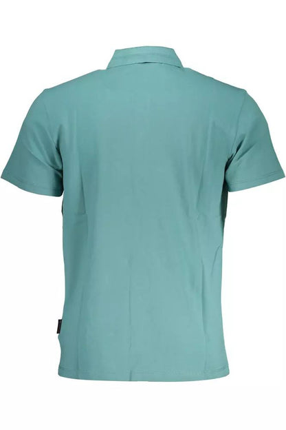 Napapijri Chic Short-Sleeved Green Polo for the Stylish Gent