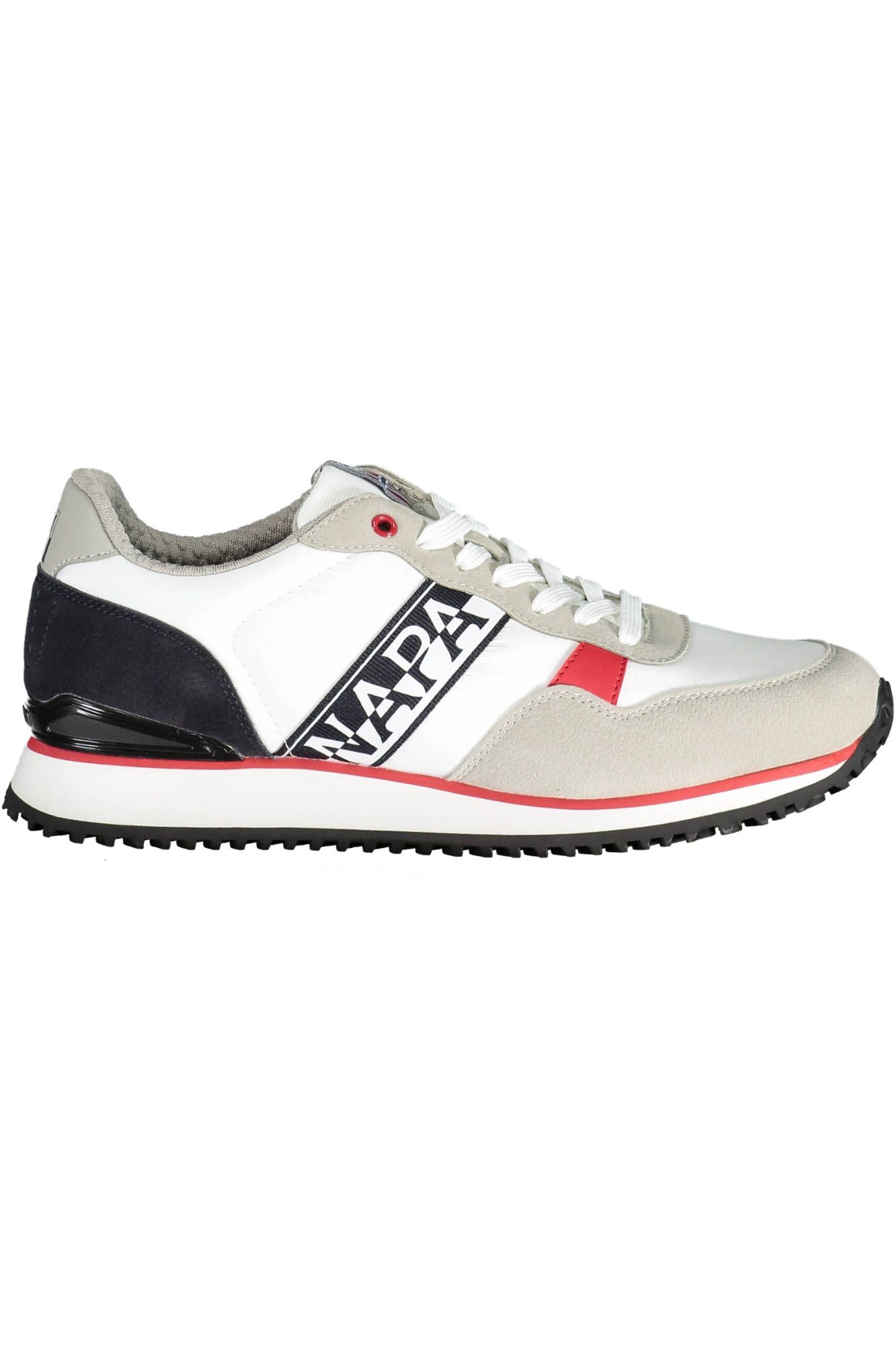 Napapijri Chic White Lace-Up Sneakers with Logo Detail