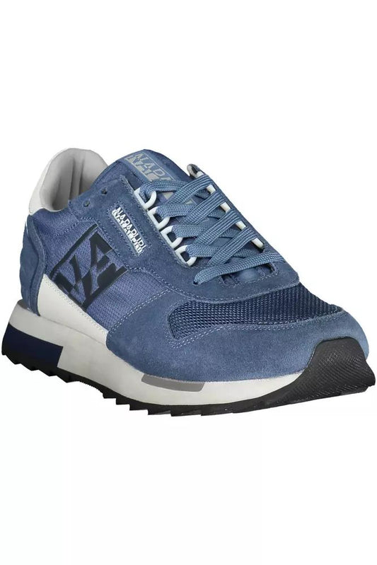 Napapijri Sleek Blue Lace-Up Sport Sneakers