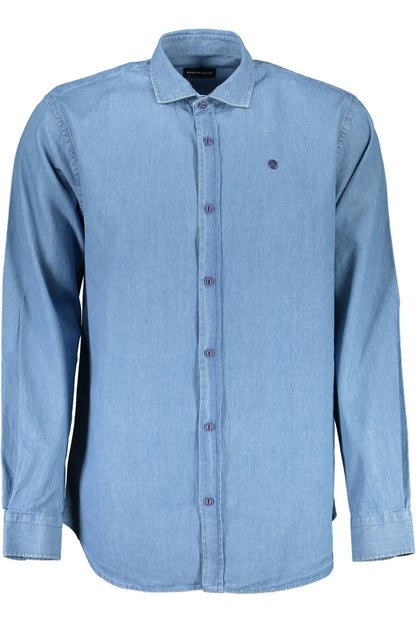 North Sails Elegant Light Blue Cotton Shirt for Men