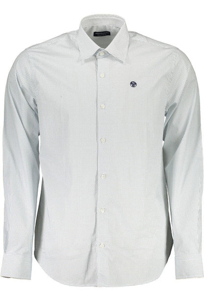 North Sails Elegant White Cotton Shirt for the Modern Man