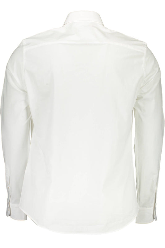 North Sails Elegant White Stretch Cotton Shirt