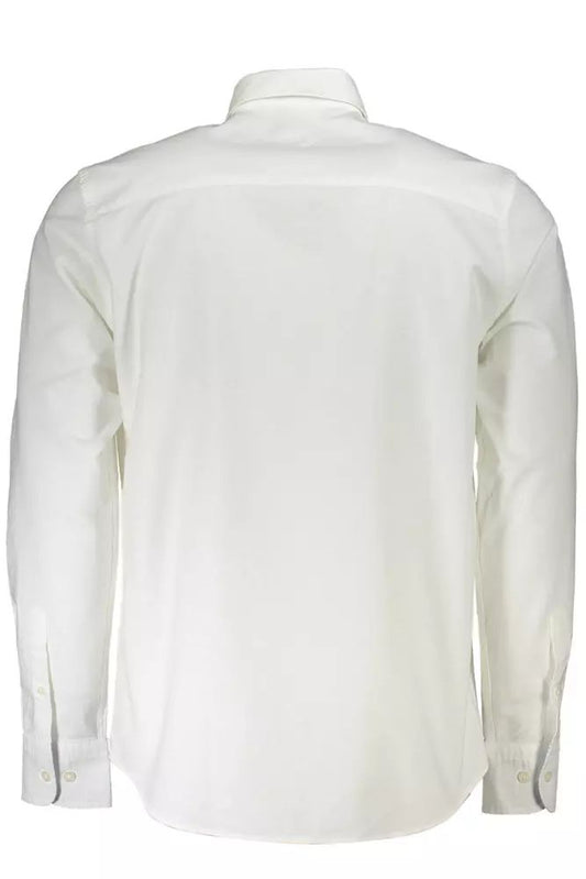 North Sails Elegant White Cotton Button-Down Shirt