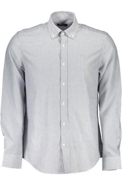 North Sails Elegant Blue Cotton Button-Down Shirt