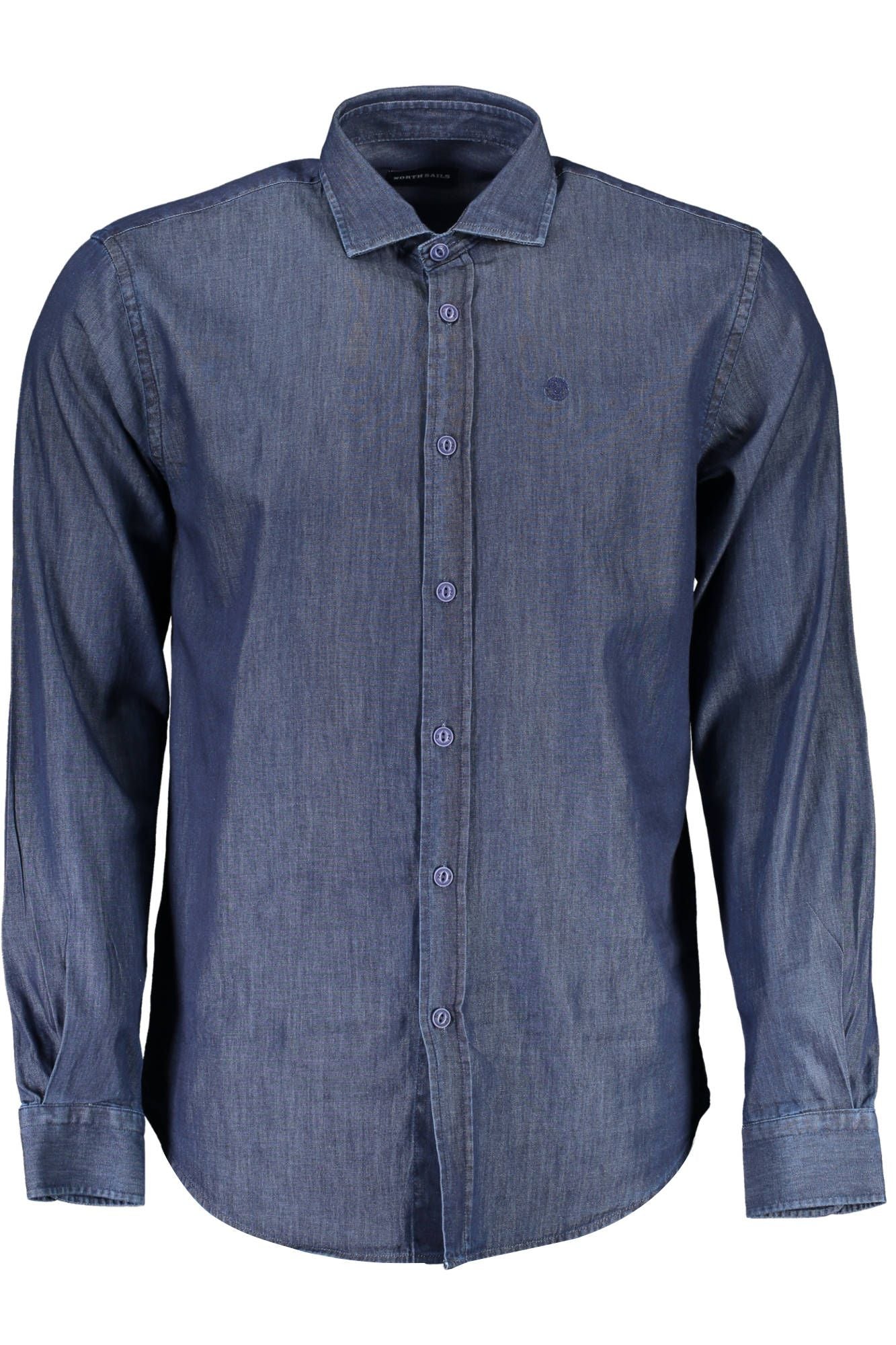 North Sails Elegant Blue Cotton Long-Sleeve Shirt