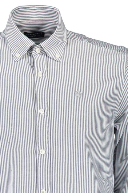 North Sails Elegant Blue Cotton Button-Down Shirt