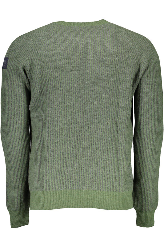 North Sails Eco-Conscious Wool-Blend Green Sweater