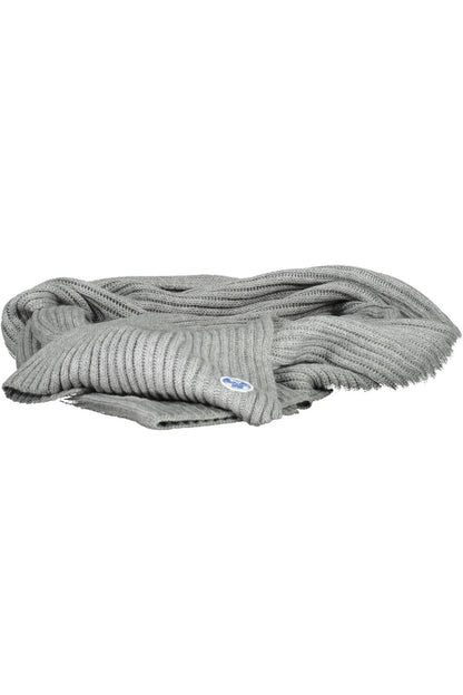 North Sails Elegant Gray Textured Scarf - Luxurious Blend