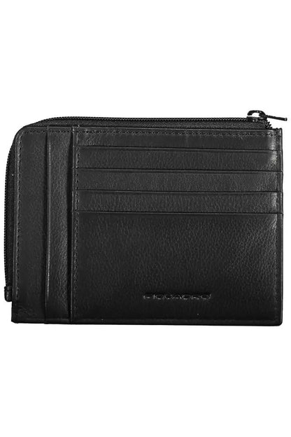 Piquadro Sleek Black Leather Card Holder with RFID Blocker