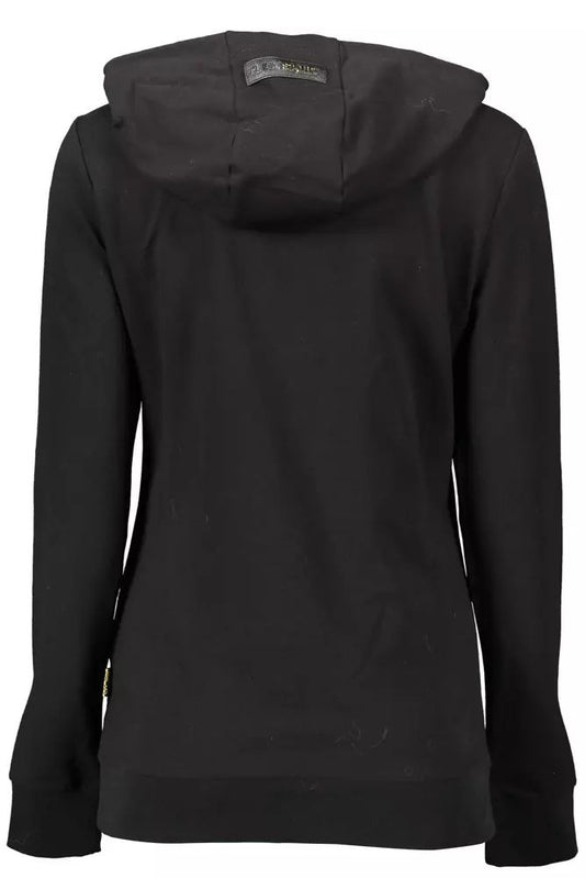 Plein Sport Elegant Hooded Sweatshirt with Contrasting Details