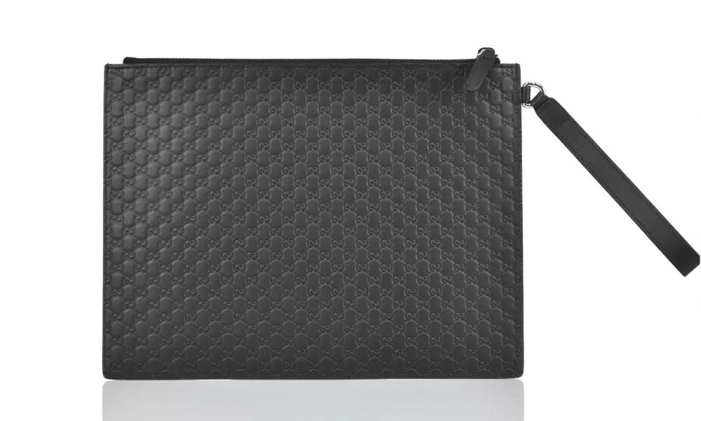 Gucci Sleek Microguccissima Leather Clutch