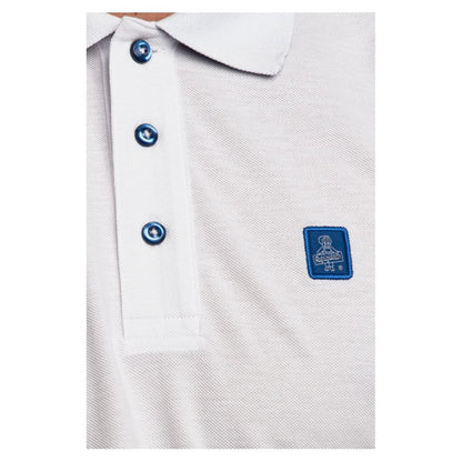 Refrigiwear Elegant White Cotton Pique Men's Polo