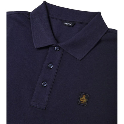 Refrigiwear Chic Blue Cotton Polo - Embroidered Logo