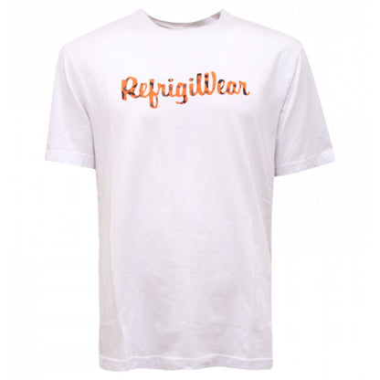 Refrigiwear Elegant Crew-Neck Spotted Logo Tee