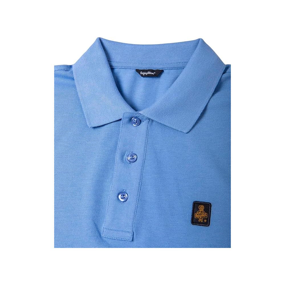 Refrigiwear Elegant Light Blue Cotton Polo Shirt