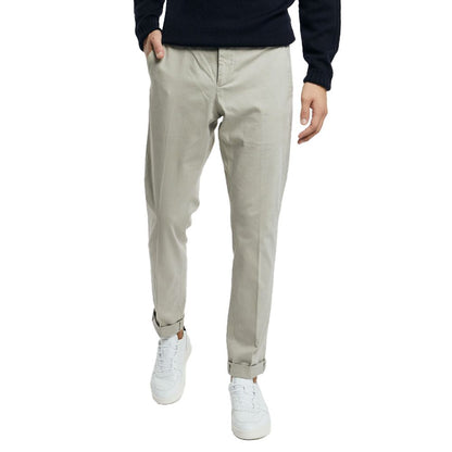 Dondup Chic Gray Gaubert Chino Trousers