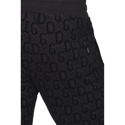 Dolce & Gabbana Velvet Logo Cotton Tracksuit Trousers