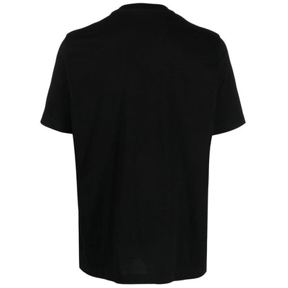 Diesel Black Cotton Tee with Vibrant Chest Print