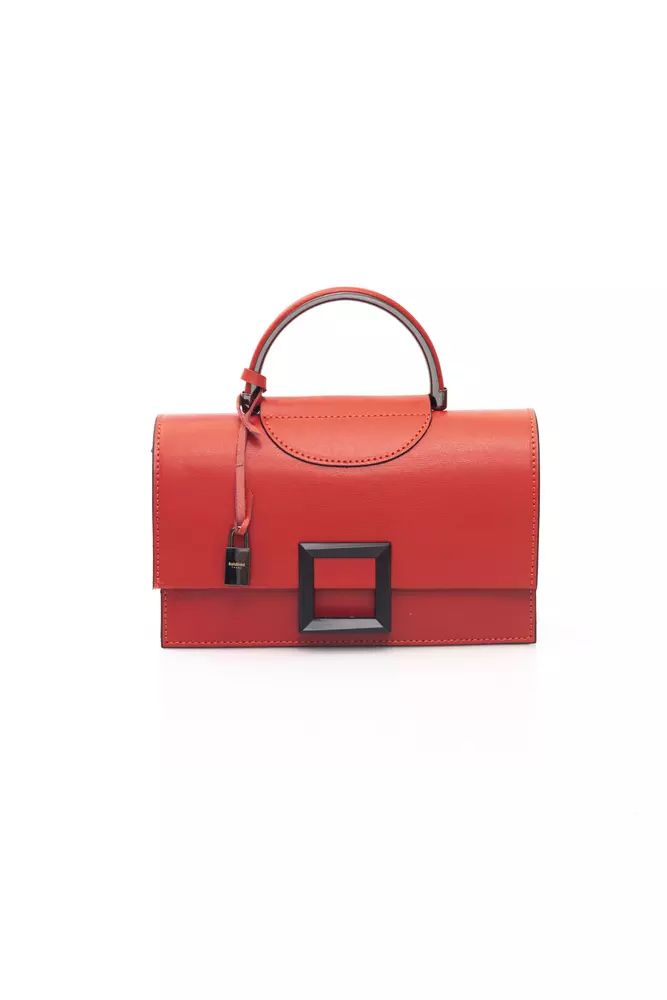 Baldinini Trend Radiant Red Leather Shoulder Bag