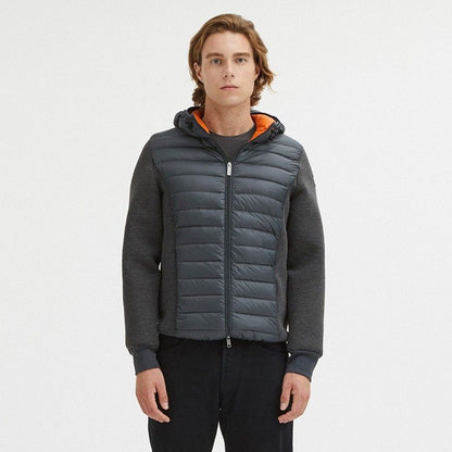 Centogrammi Elegant Grey Goose Down Puffer Jacket