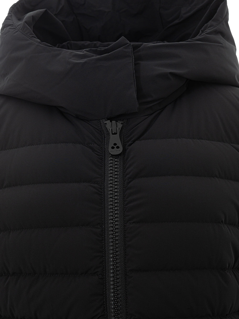 Peuterey Elegant Long Quilted Black Jacket