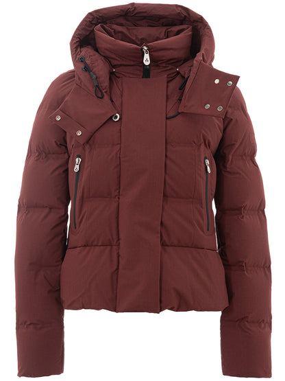 Peuterey Elegant Bordeaux Quilted Cotton Jacket