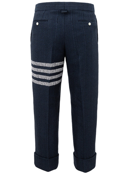 Thom Browne Elegant Striped Wool Trousers