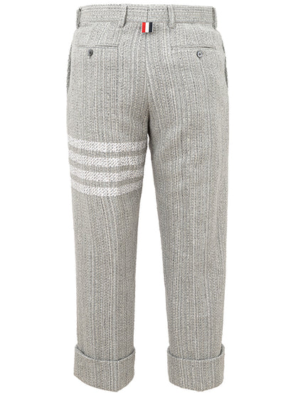 Thom Browne Elegant Striped Wool Trousers