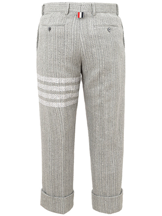 Thom Browne Elegant Striped Wool Trousers